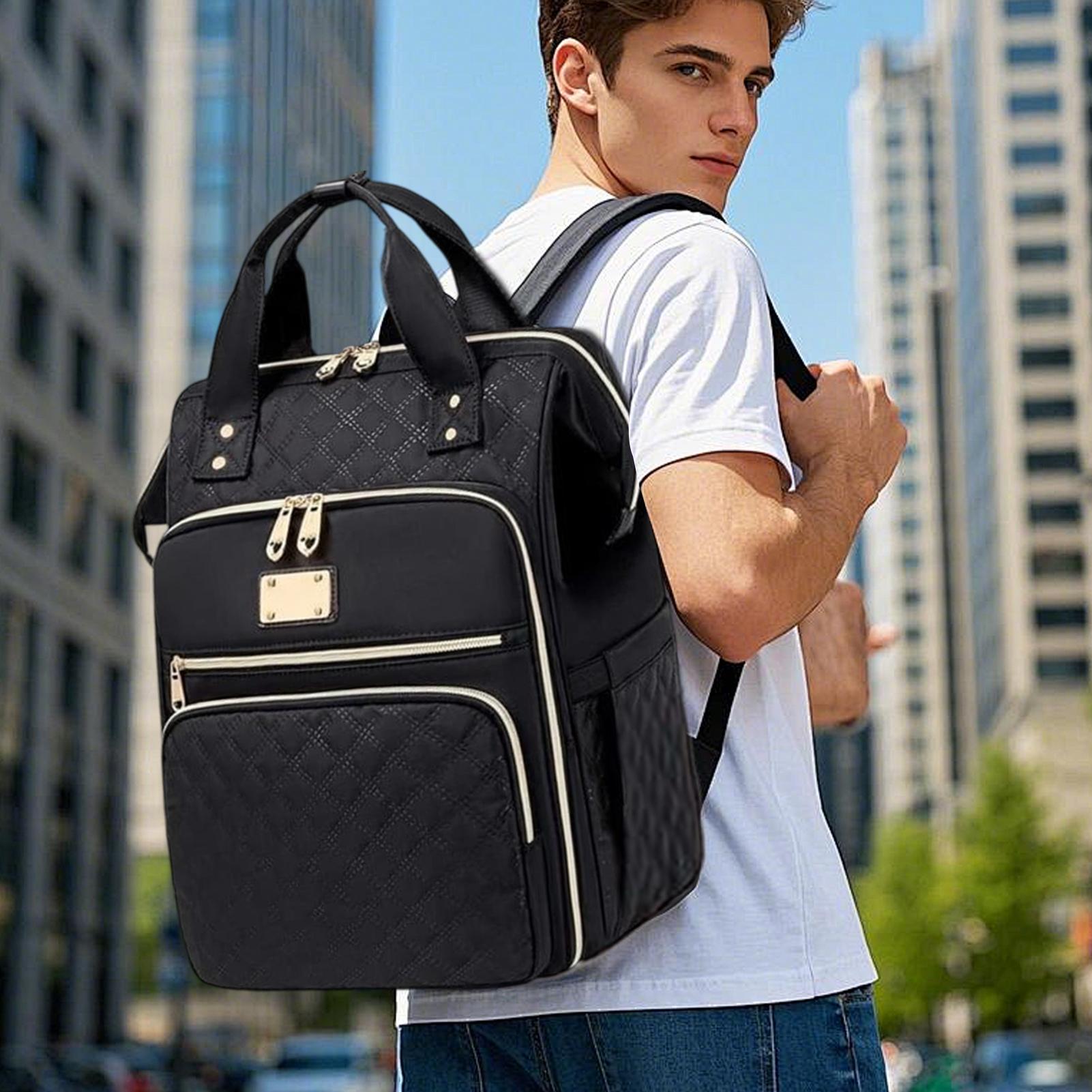 Laptop Backpack 15.6 - Mochila 2 em 1 para Almoço,