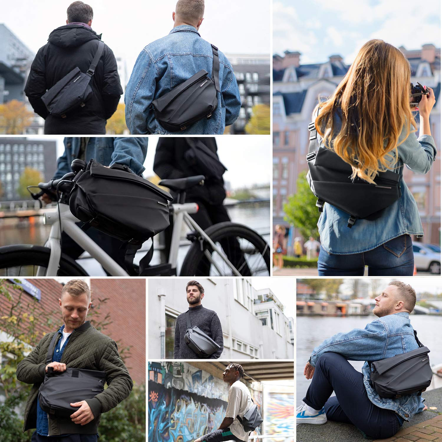 Grande anti-roubo crossbody sa - Sling Backpack Shoulder avaliação e preço