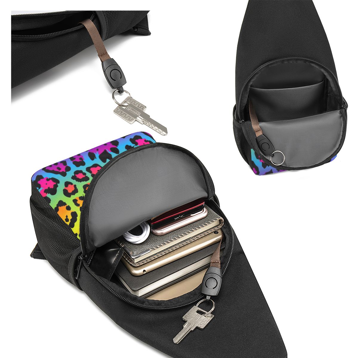 Bolsa de peito com estampa de  - Sling Backpack Shoulder avaliação e preço